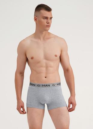 Труси боксери чоловічі бавовняні giulia g-man 20407/60 xxl grey-light grey marl