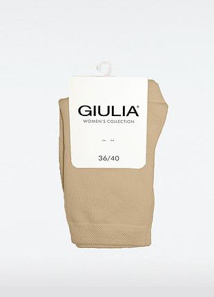 Женские высокие классические хлопковые носки giulia ws3 classic black, 36-40 sand, 36-40