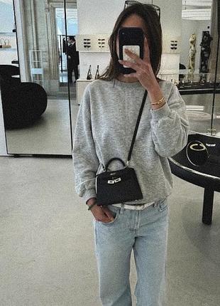 Сірий світшот zara
