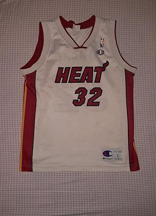 Баскетбольная джерси miami heat (shaquille o'neal #32) - champion
