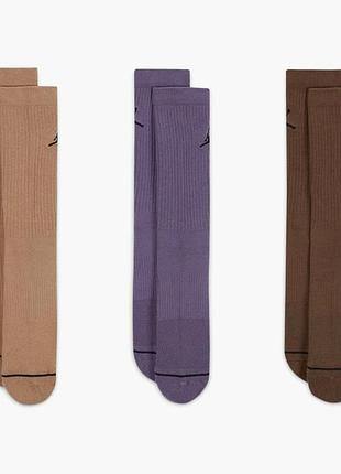 Шкарпетки чоловічі air jordan everyday crew socks (3 пари) multi dx9632-905