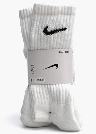 Шкарпетки унісекс nike u nk v cush crew (3 пари, утеплені) value white sx4508-101 34-38