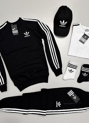 Adidas світшот-штани-футболка-кепка-2пари носки розпродаж sale