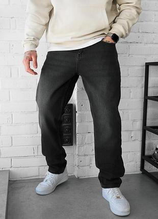 Мужские джинсы свободного кроя staff 0941 dark gray regular