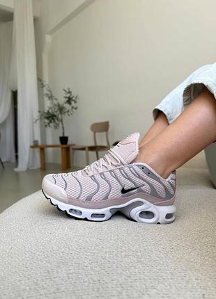 Женские кроссовки nike tn pink ref найк тн рефлективные розовые легкие и удобные для спорта
