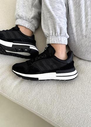 Кроссовки adidas zx 500 адидас зх 500 женские черные легкие и комфортные для спорта и повседневной носки