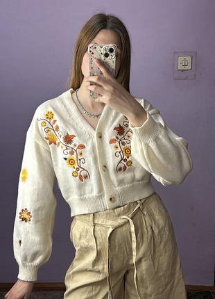Кардиган із квітами 4