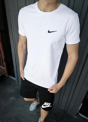 Летний мужской комплект nike футболка + шорты