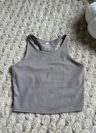 Спортивний двошаровий топ майка для спорта f&f active