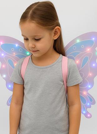 Крылья феи с подсветкой для детей 3-6 лет розовые электрические аксессуары для косплея и праздников