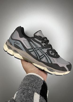 Кроссовки asics gel nyc кофейно коричневые для мужчин удобные легкие для повседневной носки асикс гель ник
