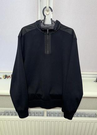 Hugo boss half-zip світшот sweatshirt black (l)