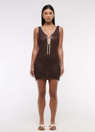 Пляжна вʼязана сукня
