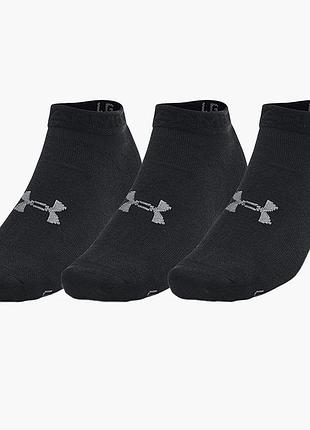 Шкарпетки унісекс under armour essential low cut black 1382958-001 s xl