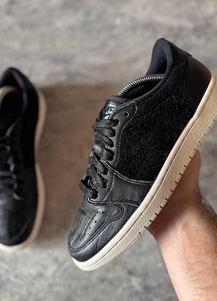 Кроссовки женские jordan 1 low “pony hair” (40 (25 см))