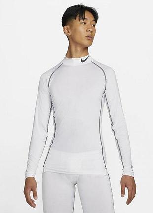 Футболка чоловіча nike pro dri-fit mock long-sleeve tight top (dd1986-100)