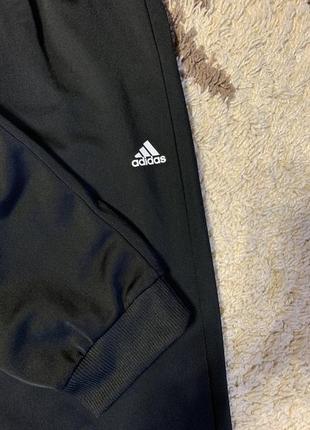Adidas оригинал чёрные спортивные брюки с-м2 фото