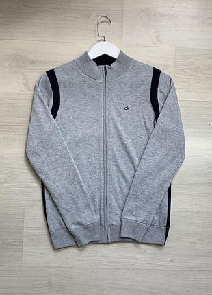 Чоловіча кофта calvin klein golf з якісного трикотажу, стильна спортивно-кежуал модель, чудовий стан, є легкі катишки, розмір 38 (s–m / ua 46–48)