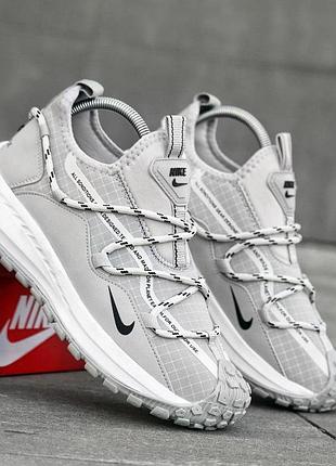 Чоловічі кросівки nike acg mountain fly gore-tex сірі стильні кроси на осінь найк асг маунтін флай гортекс