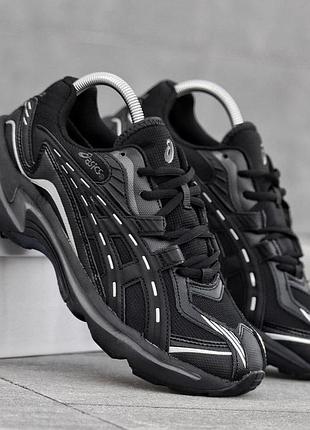 Мужские кроссовки asics gel-preleus черные качественные термо кроссы на зиму асикс гель прелиус