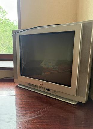 Телевизор jvc 21” + т2 приставка idea + антенна + 2 пульта