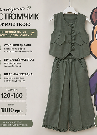 Шикарный костюм на девочку