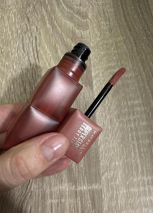 Maybelline new york superstay teddy tint  стійка матова помада-тінт для губ