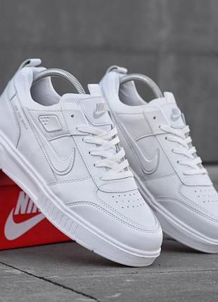 Мужские кроссовки nike air walk белые качественные кроссы для повседневной носки на весну лето найк аир волк