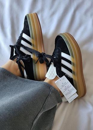 Кроссовки женские adidas gazelle адидас газель черные для повседневной носки для стильного образа