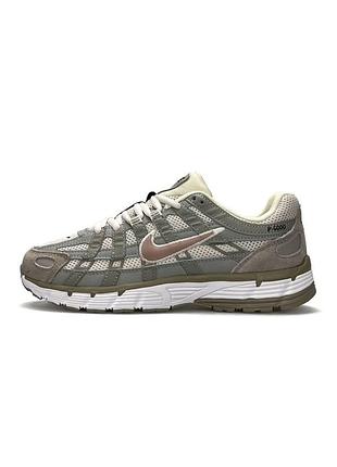 Кроссовки nike p-6000 olive beige