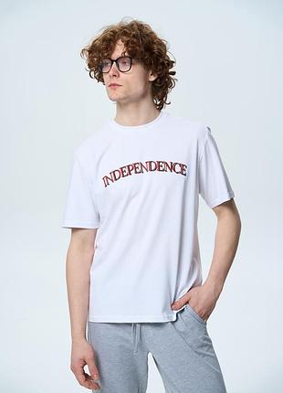 Футболка мужская с надписью белая, 3xl