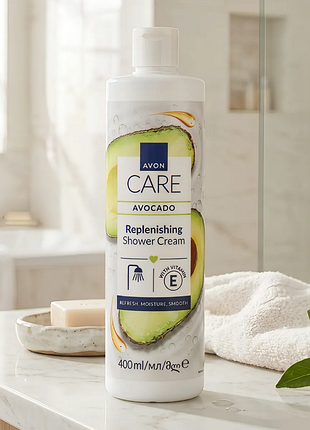 Зволожувальний гель для душу з олією авокадо, 400 мл avon care/ ейвон гель