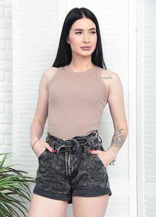 Майка жіноча рубчик effy 42-44, моко