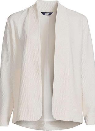 Кардиган land's end: women's long sleeve textured pique cardigan, р.хл