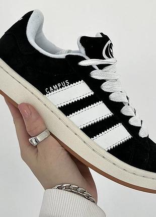 Кроссовки adidas campus white black
