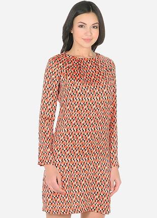 Сукня коротка жіноча united colors of benetton 143339 s червона з чорним (2200003954258)