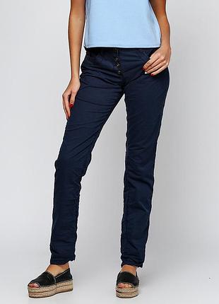 Джинси slim fit жіночі tom tailor 131208 34 темно-сині (2200003679489)