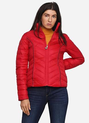 Куртка двостороння демісезонна коротка жіноча nautica 159492 xs червона (2200004327594)