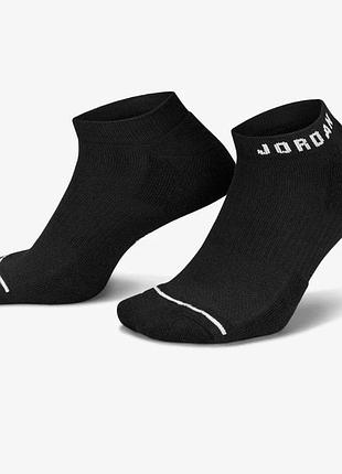 Шкарпетки жіночі jordan cush poly ns (3 пари) 144 black dx9656-010