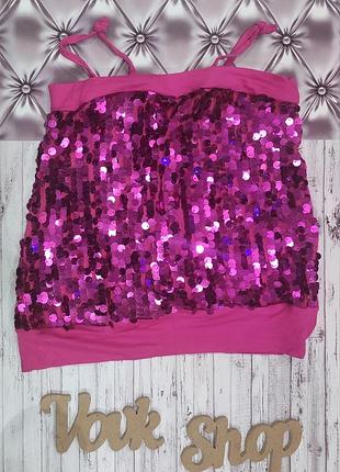 Майка маечка на бретельках бретелях топ топик блестящий неоновый летний