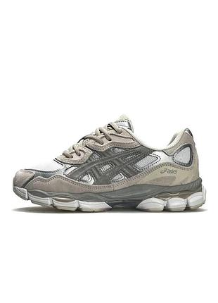 Asics gel-nyc grey beige silver