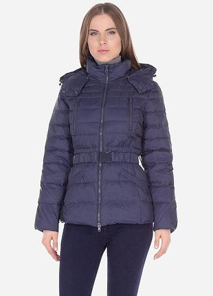 Пуховик зимовий короткий жіночий united colors of benetton 158762 40 темно-синій (2200004308654)