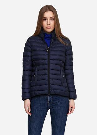 Куртка демісезонна коротка жіноча geographical norway 146012 l темно-синя (2200004006116)