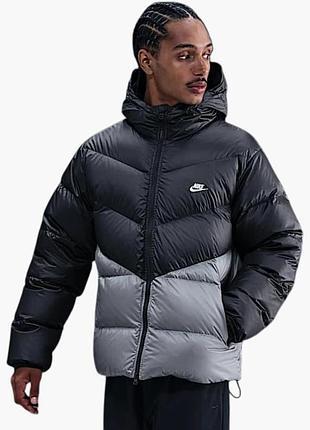Пуховик чоловічий nike nk windrunner stmnt dwn jkt grey hq7790-061