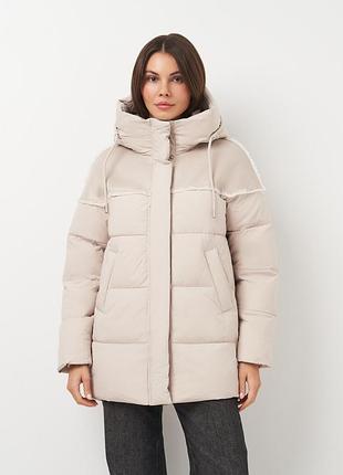 Пуховик зимний женский lusskiri 192880 xl бежевый (2200005104477)