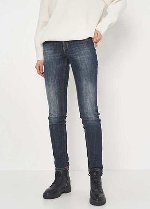 Джинсы slim fit женские tom tailor 167 593 29 темно-синие (2200004513775)