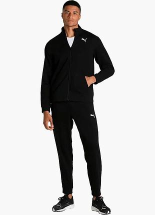 Спортивний костюм чоловічий puma train fav knitted tracksuit black (521682-01)