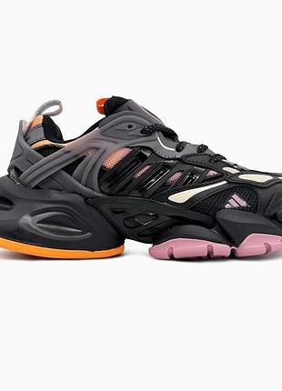 Кроссовки женские adidas vento xlg deluxe black/orange/purple