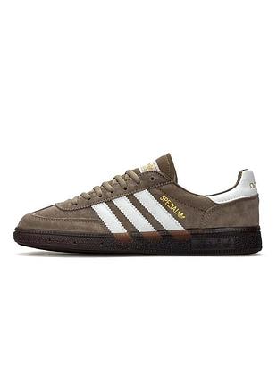 Кроссовки мужские adidas spezial brown white