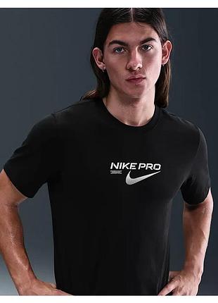 Футболка чоловіча nike df pro training black hv4131-010